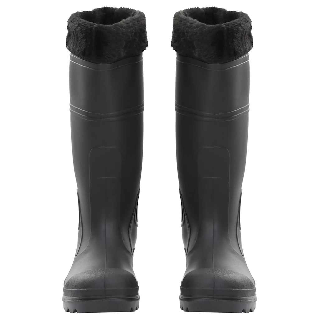 Galochas com meias removíveis tamanho 39 PVC preto