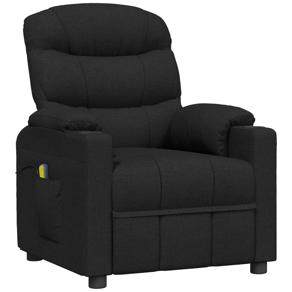 Poltrona de massagens elétrica tecido preto