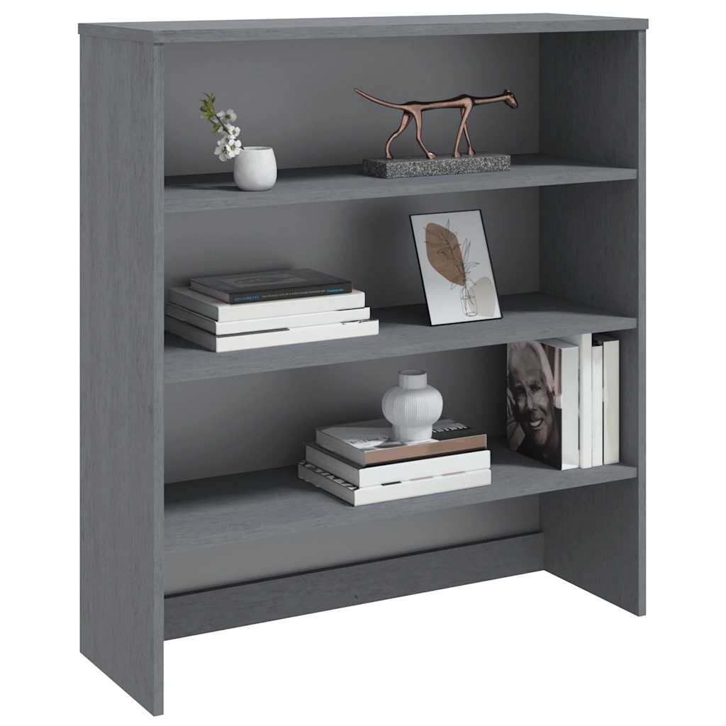 Tampo p/ armário alto hamar 90x30x100 pinho maciço cinza-escuro
