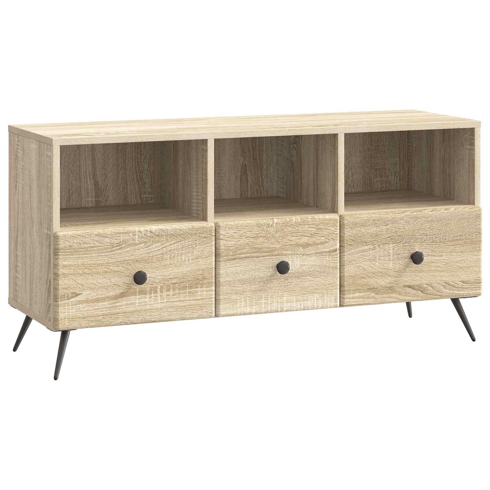 Gabinete para TV com gaveta carvalho sonoma 102 x 34,5 x 50 cm