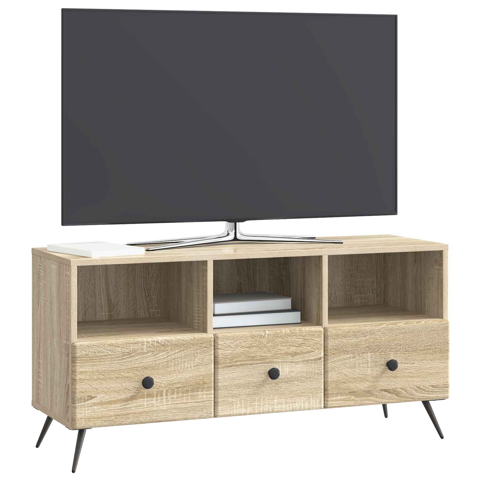 Gabinete para TV com gaveta carvalho sonoma 102 x 34,5 x 50 cm