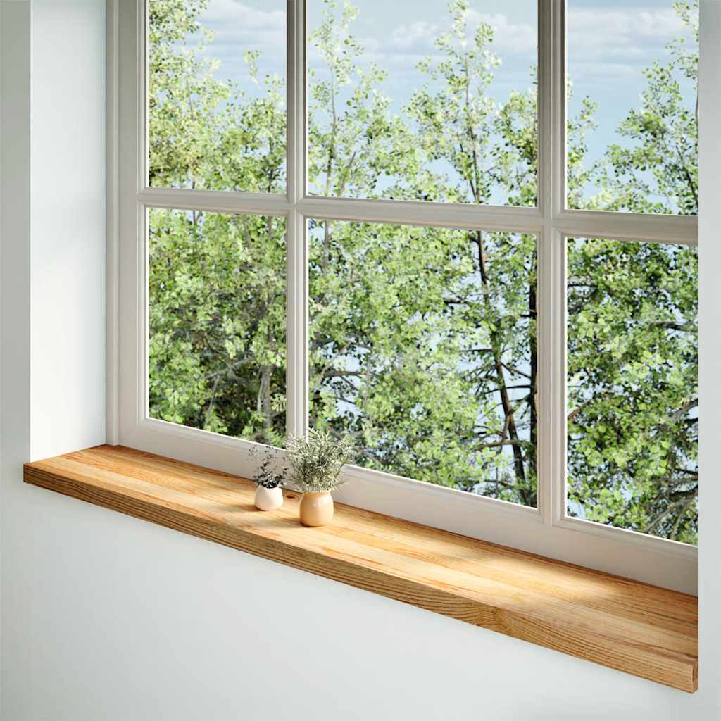 Soleiras da janela 2 pcs 160x25x2 cm carvalho castanho-claro