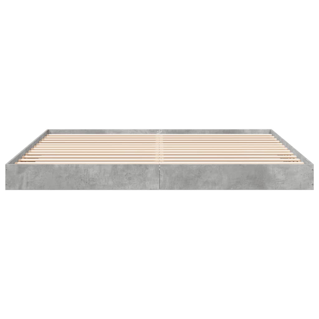 Estrutura de cama 180x200 cm derivados de madeira cinza cimento