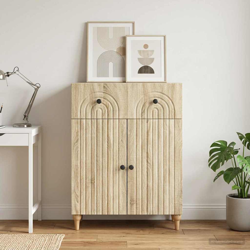 Buffet carvalho sonoma 66 x 34,5 x 90 cm derivados de madeira