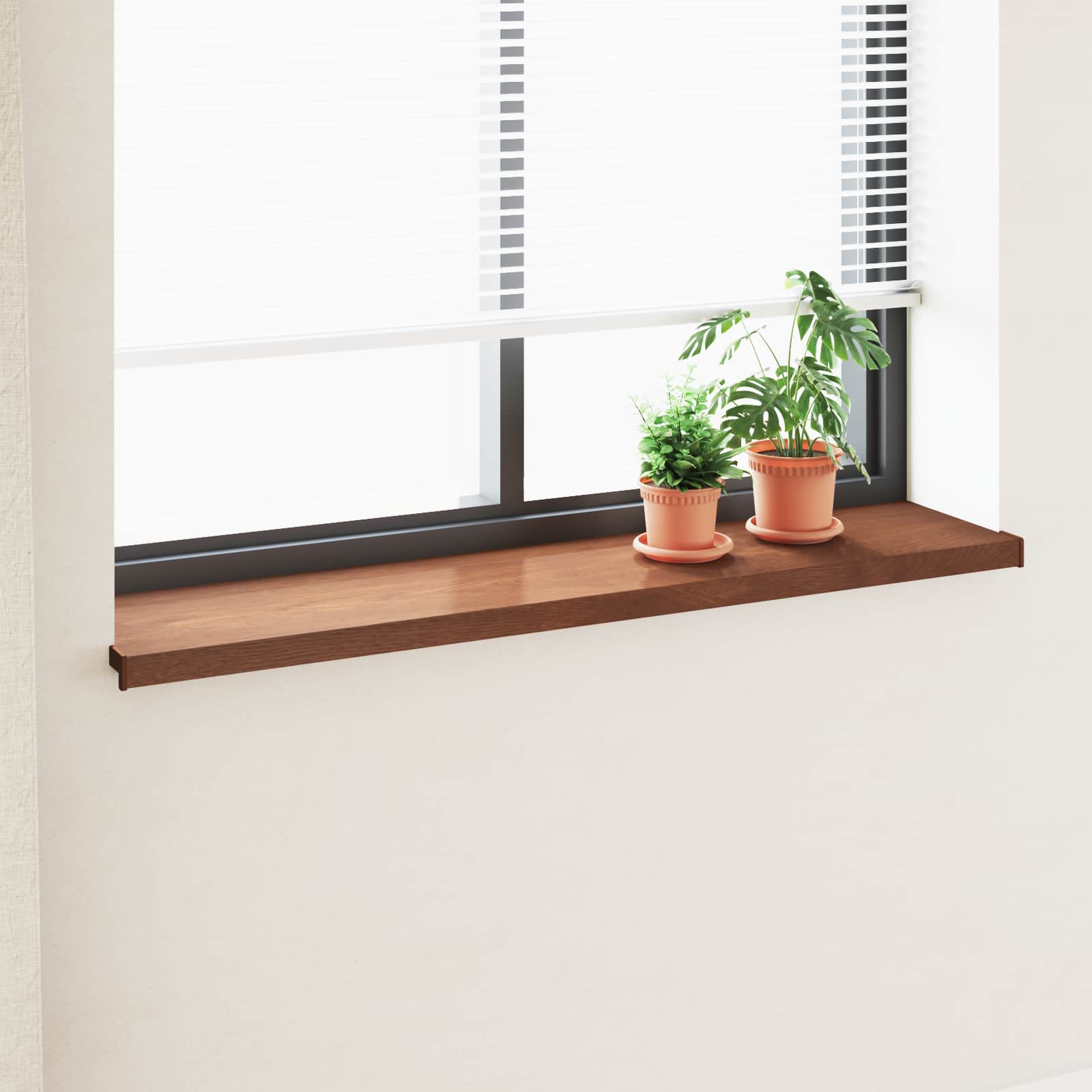 Soleira de janela madeira marrom 160 x 30 x 4,5 cm PVC