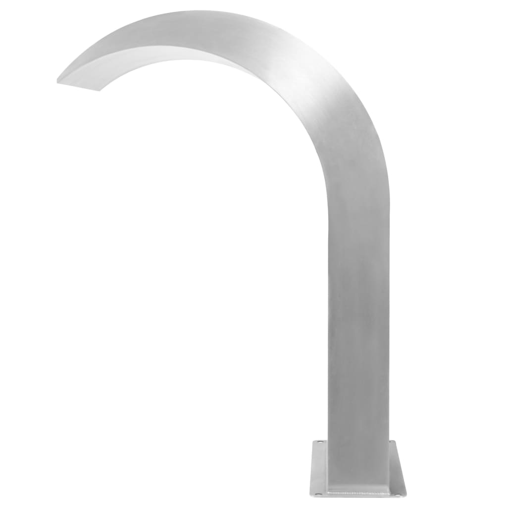 Fonte para piscina aço inoxidável 45x30x65 cm prateado