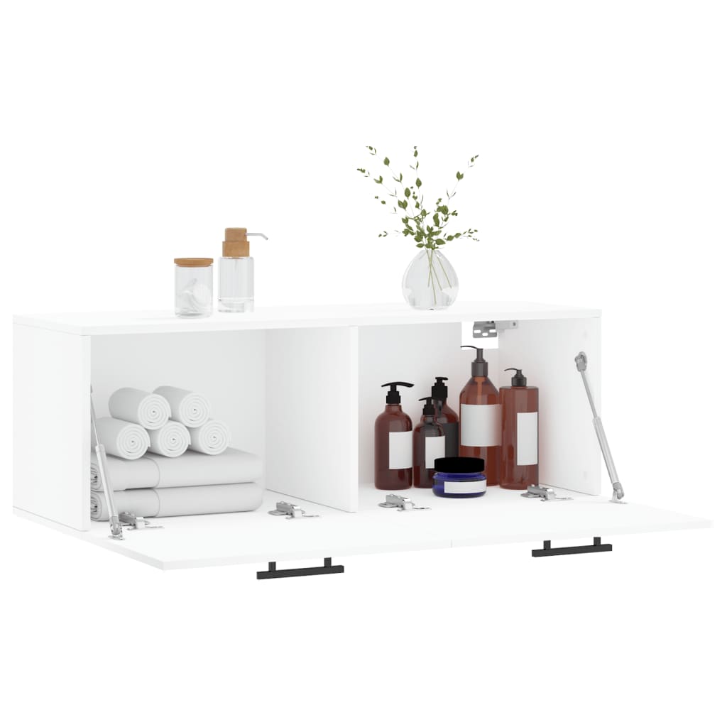 Armário parede 100x36,5x35 cm derivados de madeira branco