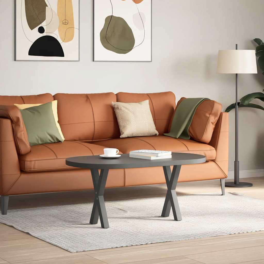 Pés para mesa de centro em formato de x, 2 peças, antracite, 28x(42-43) cm, aço