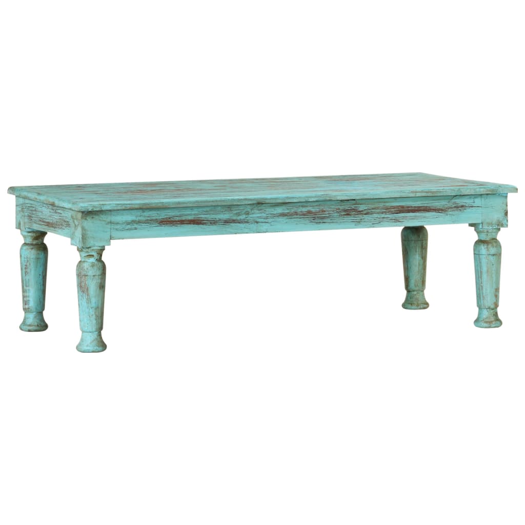 Mesa de centro 110x50x34 cm madeira recuperada maciça