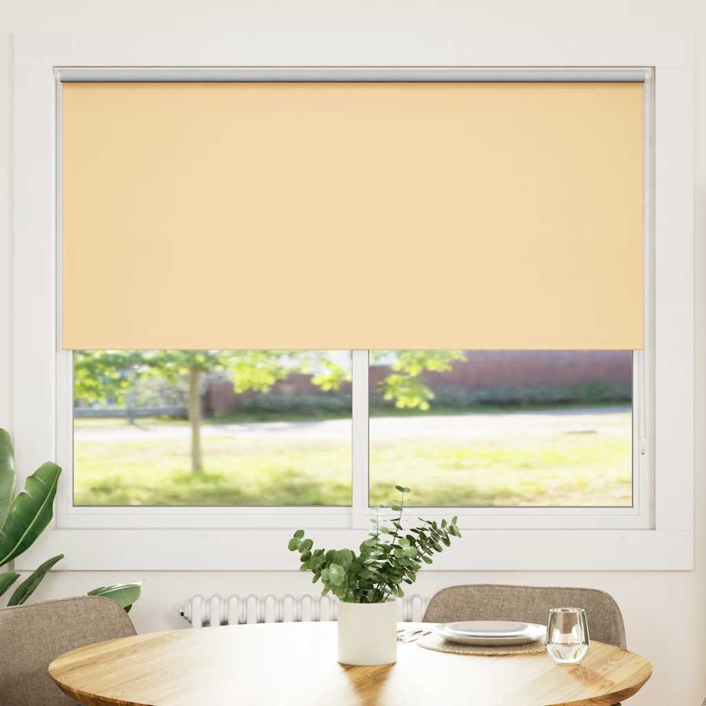 Cortina de rolo blackout, 164,4 x 175 cm, largura do tecido 160 cm, bege