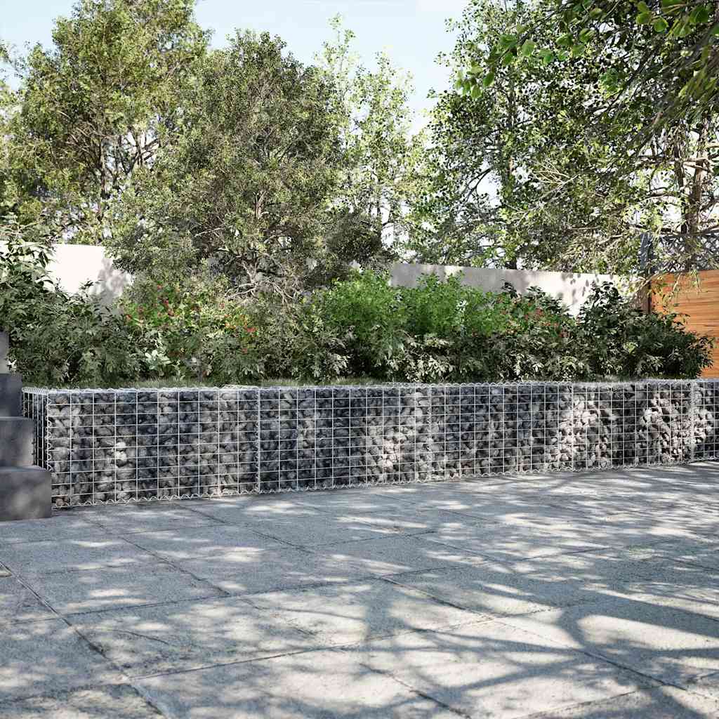 Cesto gabião com cobertura 700x50x50 cm ferro galvanizado