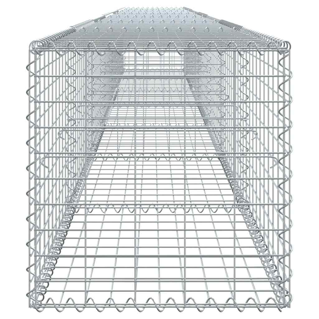 Cesto gabião com cobertura 700x50x50 cm ferro galvanizado