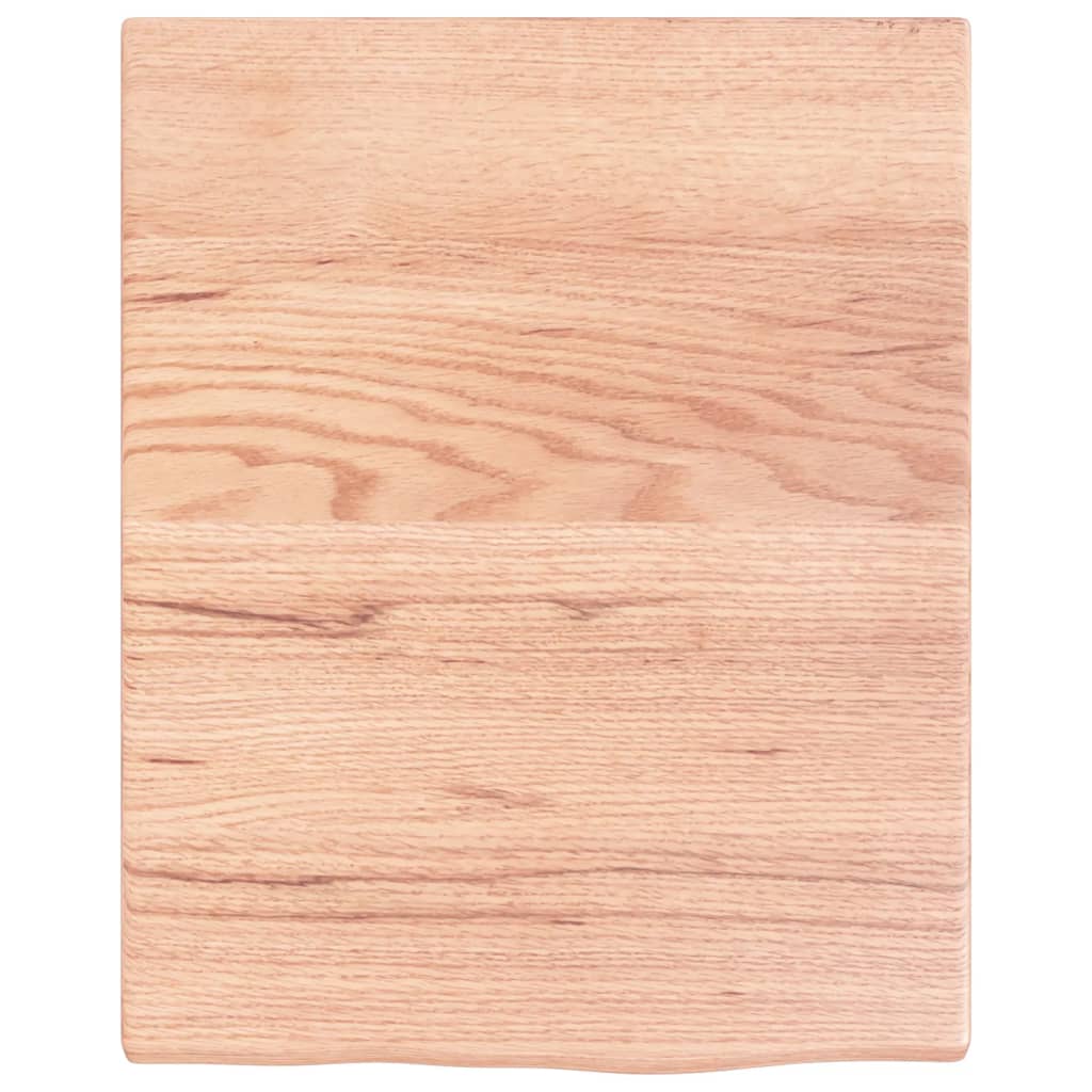 Bancada p/ wc 40x50x2 cm madeira maciça tratada castanho-claro