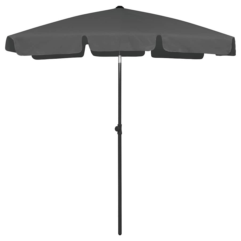 Guarda-sol de praia 180x120 cm antracite