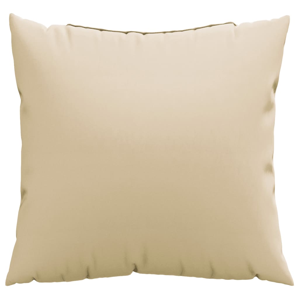 Almofadas de sofá 4 pcs 60x60 cm tecido bege