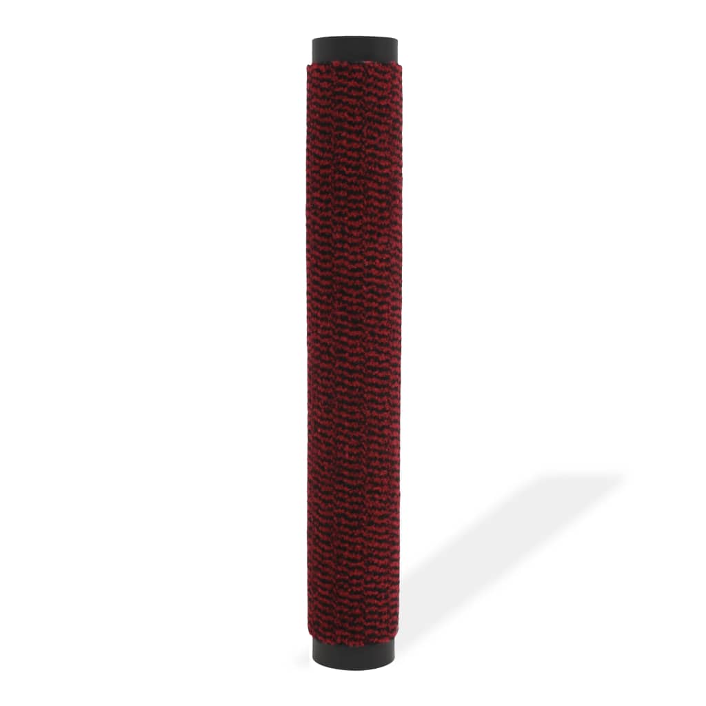 Tapete controlo de pó retangular tufado 80x120 cm vermelho