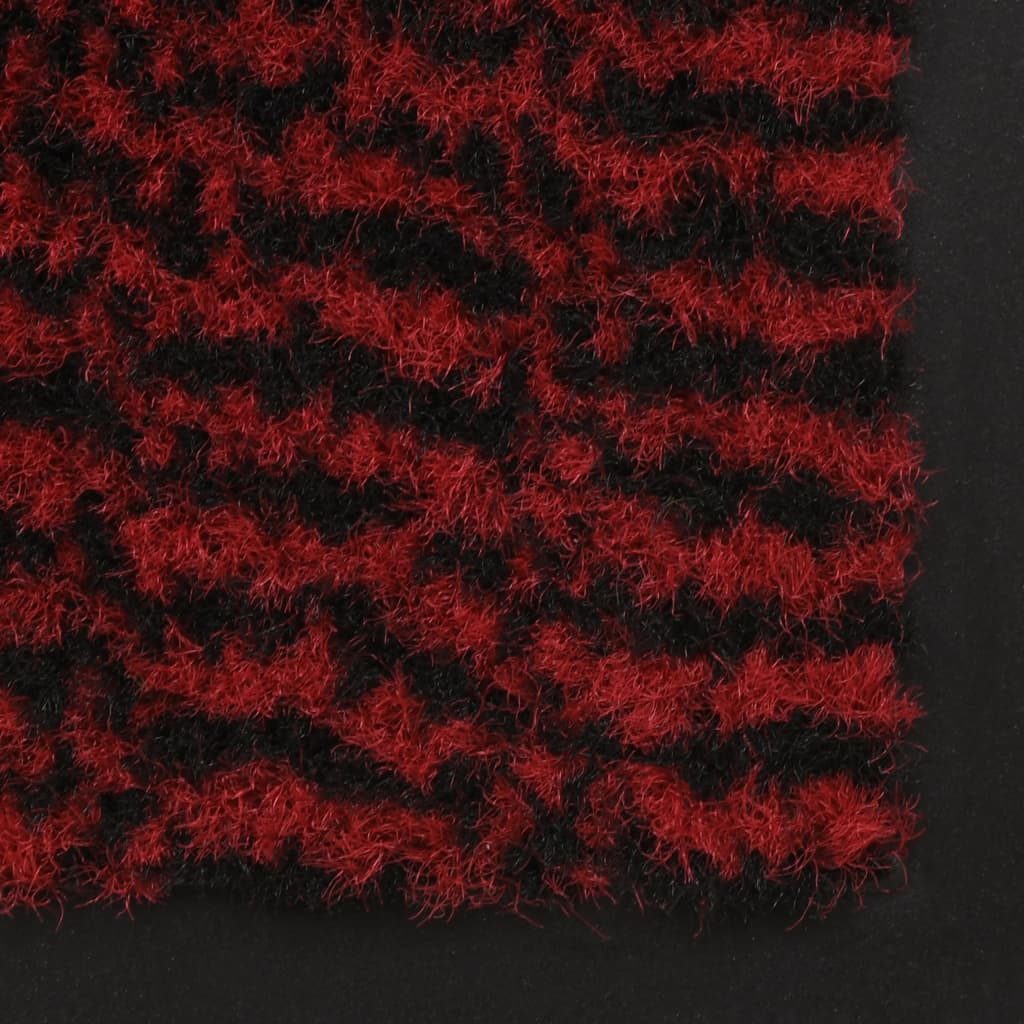 Tapete controlo de pó retangular tufado 80x120 cm vermelho