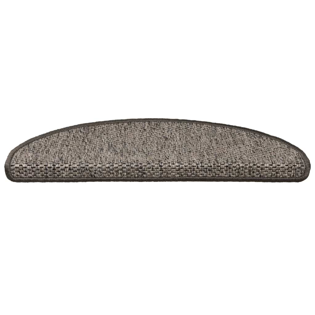 Tapetes escada adesivos aspeto sisal 30 pcs 65x21x4cm