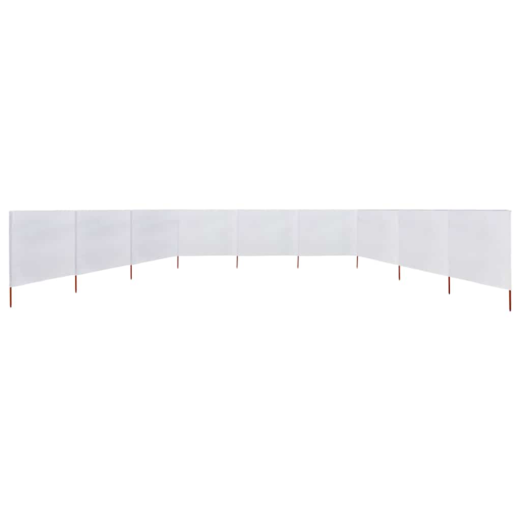 Para-vento com 9 painéis em tecido 1200x120 cm cor areia branca