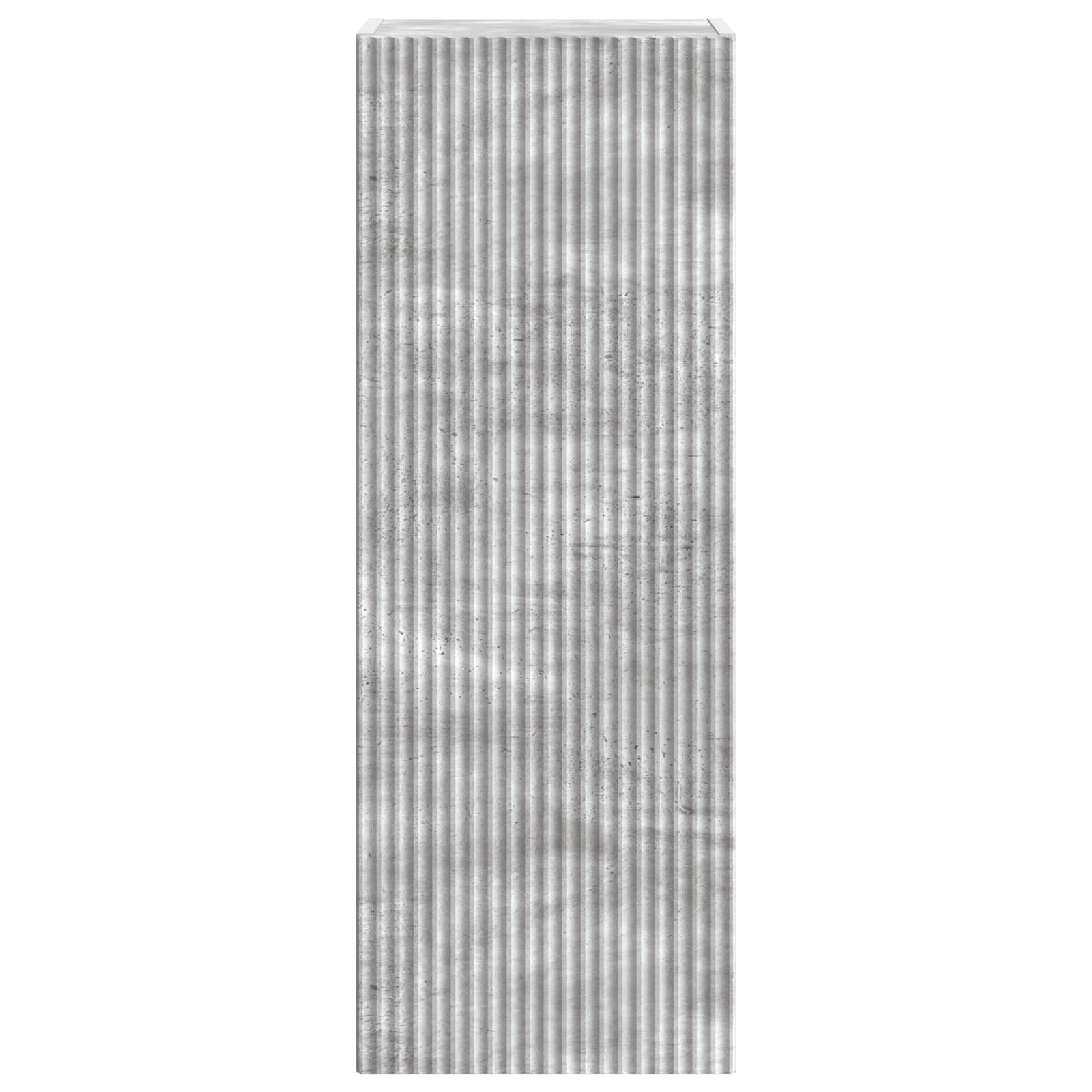 Armário de parede cinzento cimento 33 x 34,5 x 90 cm