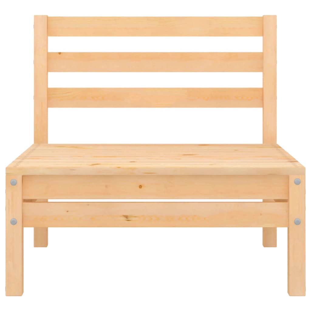 8 Pcs conjunto lounge de jardim pinho maciço