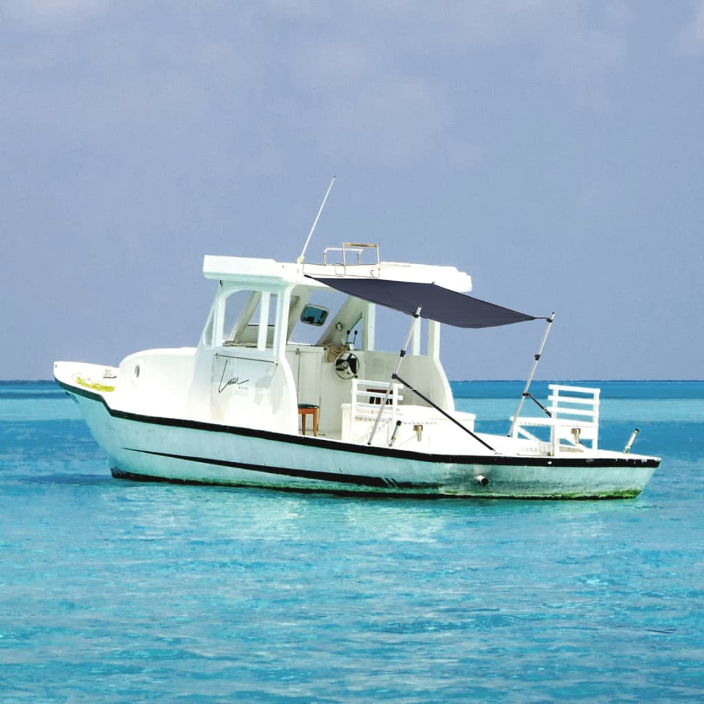 Extensão de toldo em t 170x170x(115-183) cm azul