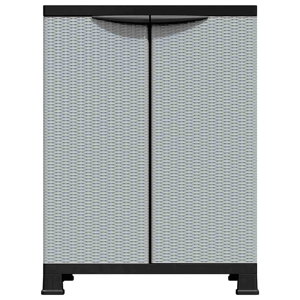 Armário de plástico 68x39x92 cm design em vime