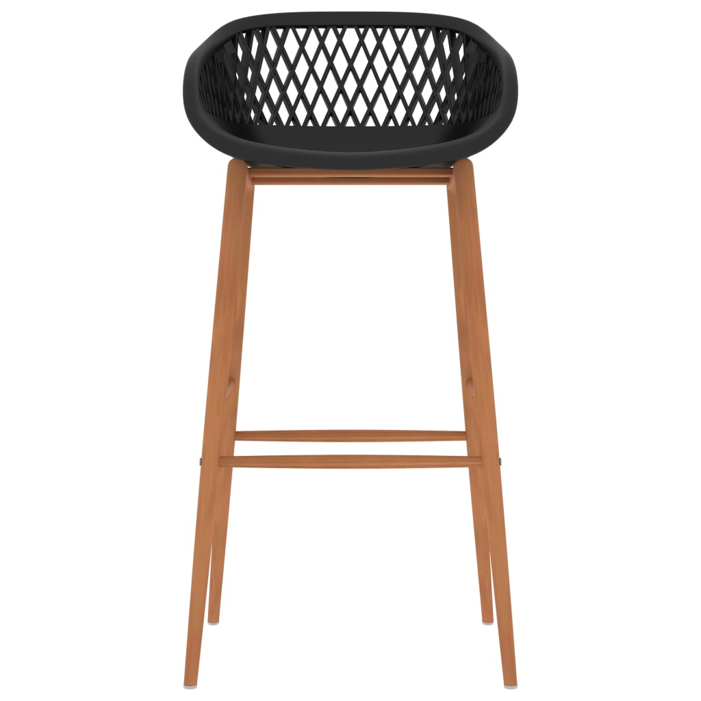 Cadeiras de bar 4 pcs preto