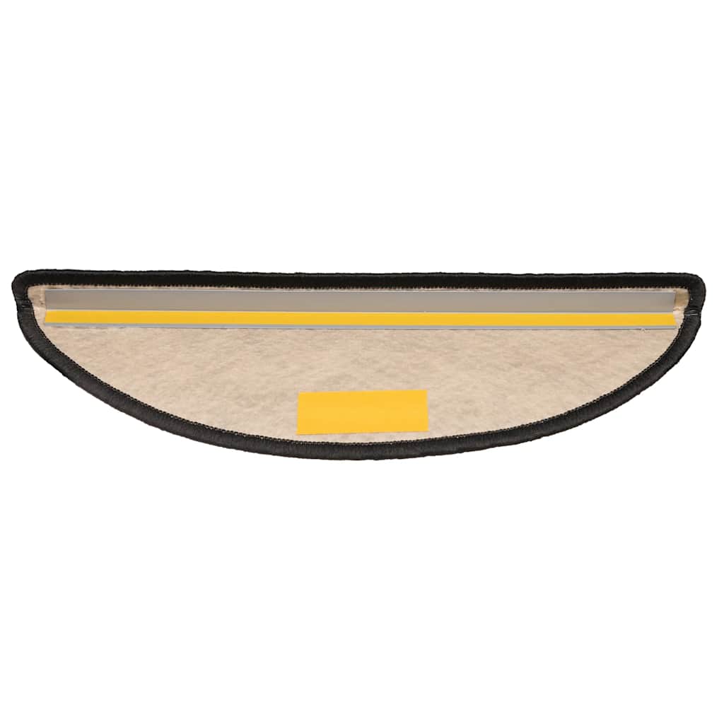 Tapetes escada adesivos aspeto sisal 30pcs 65x21x4 cm antracite