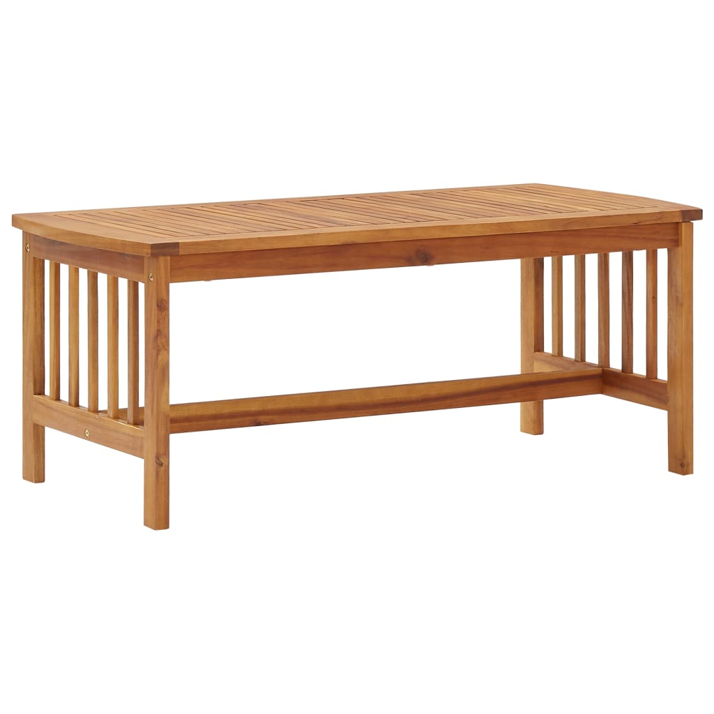3 Pcs conjunto lounge de jardim c/ almofadões acácia maciça