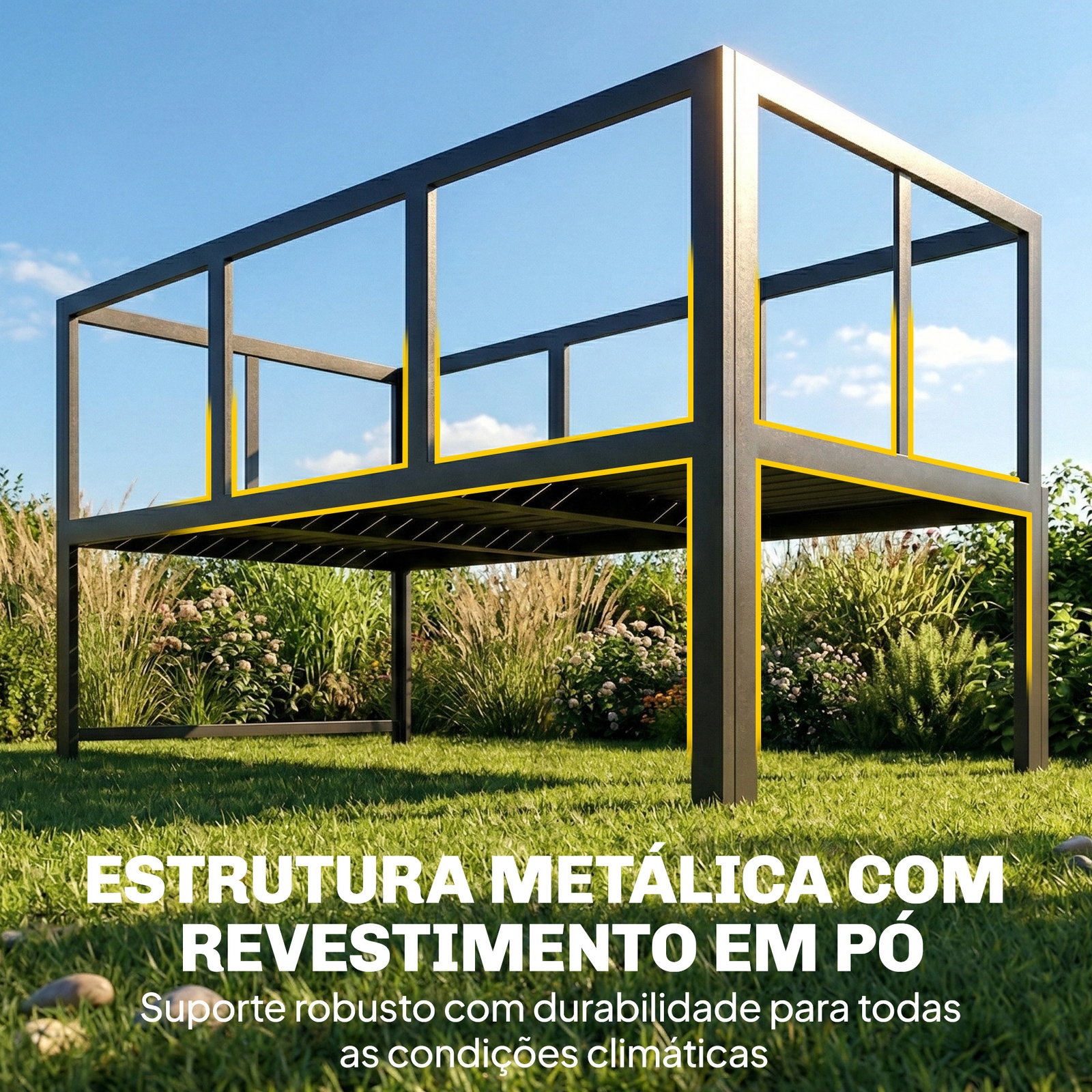 Conjunto de jardim exterior com almofadas, 2 sofás de 2 lugares com reposabráços ajustáveis e mesa de centro, cinzento