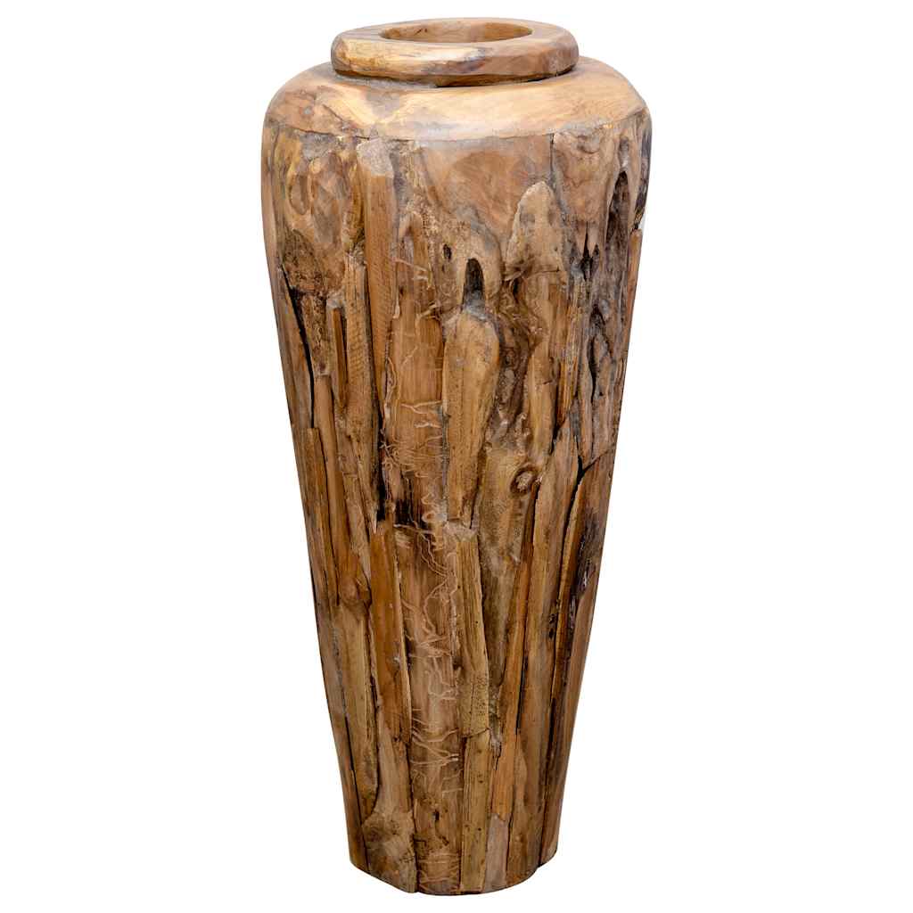 Jarra decorativa 40x100 cm madeira de teca maciça