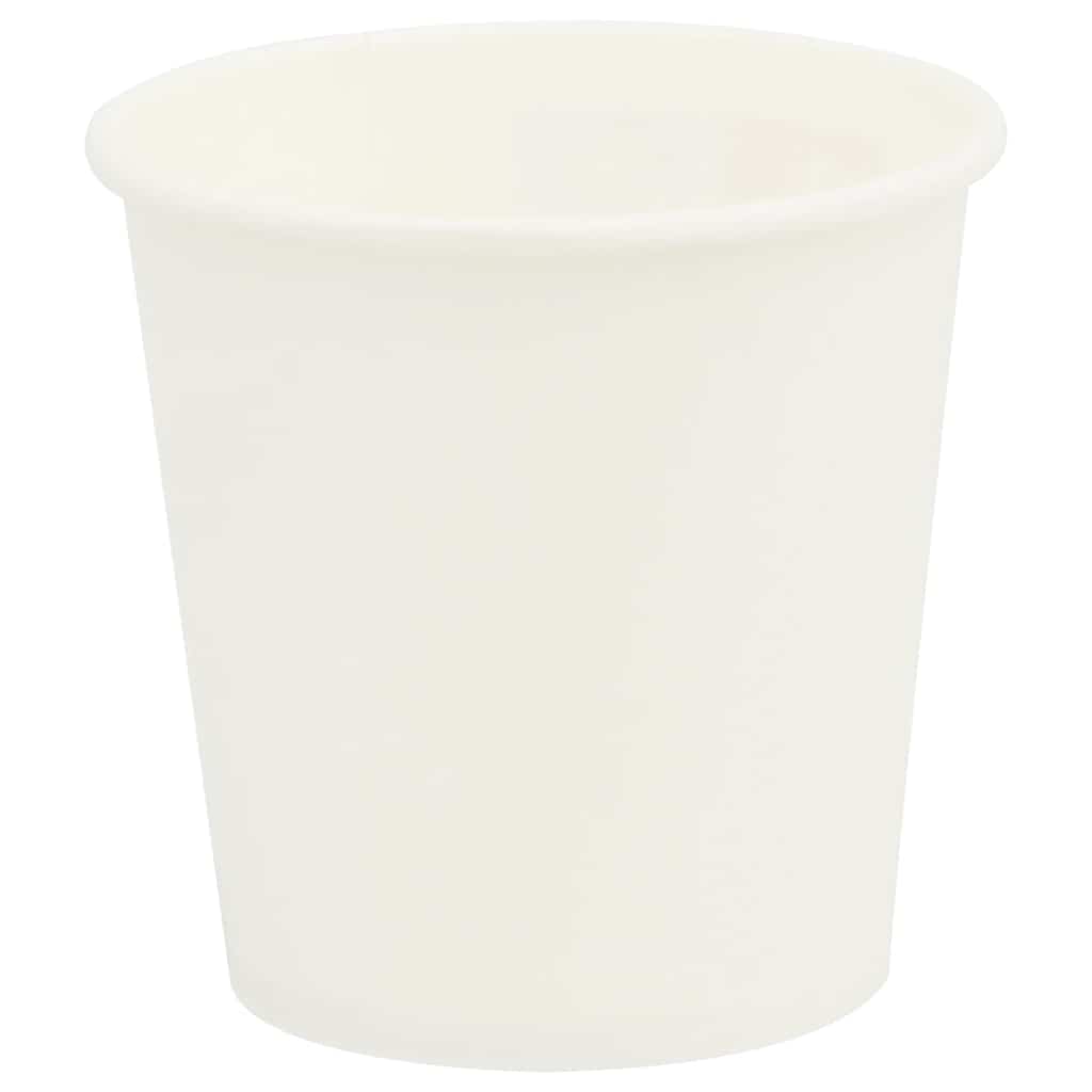 Copos de café de papel 1000 pcs 4oz 100ml branco