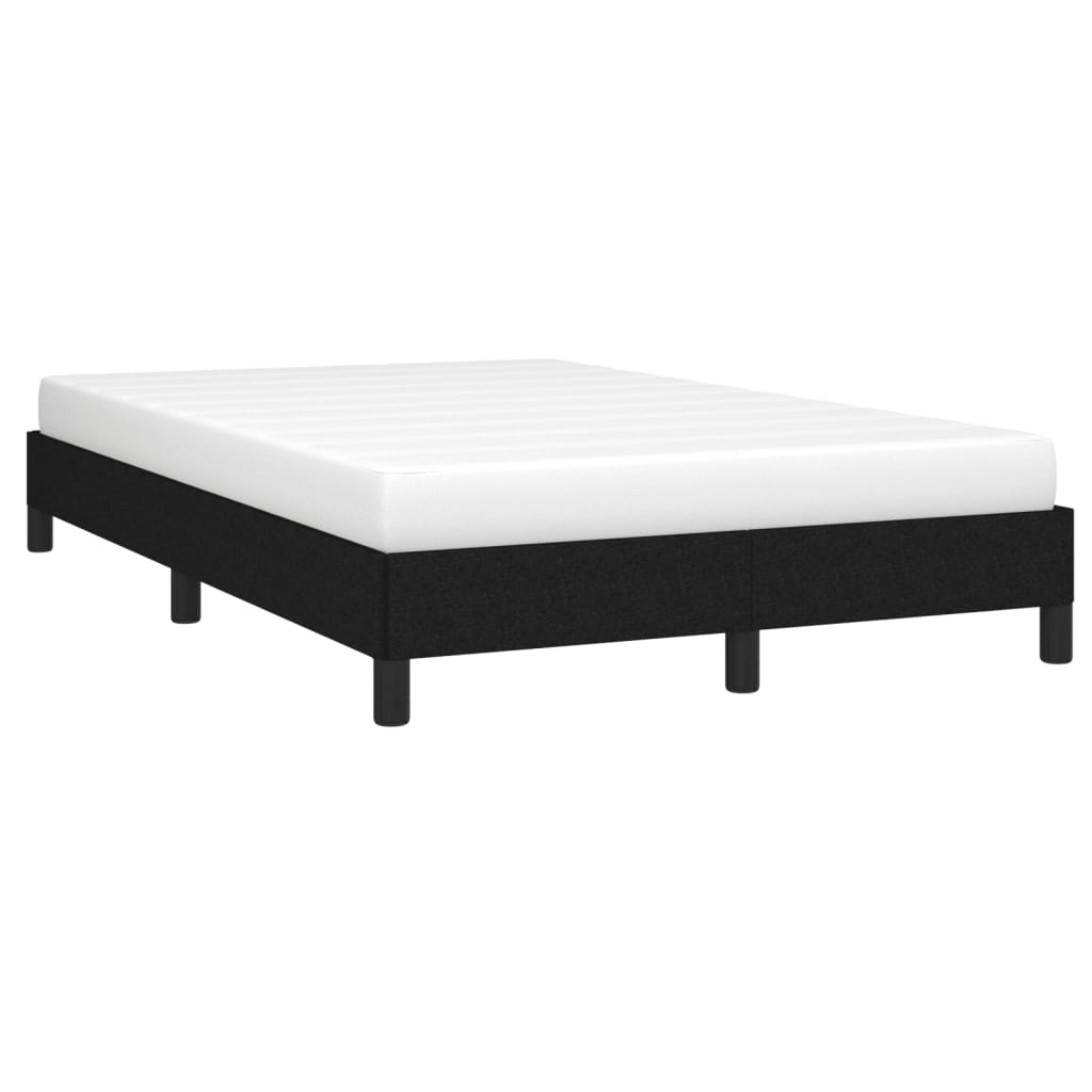 Estrutura de cama sem colchão preto 120x190 cm tecido