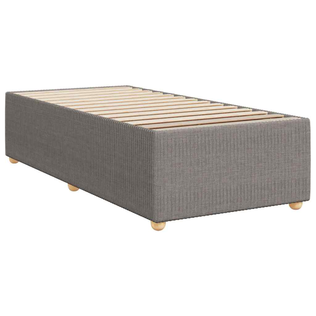 Estrutura cama sem colchão 90x200 cm tecido cinza-acastanhado