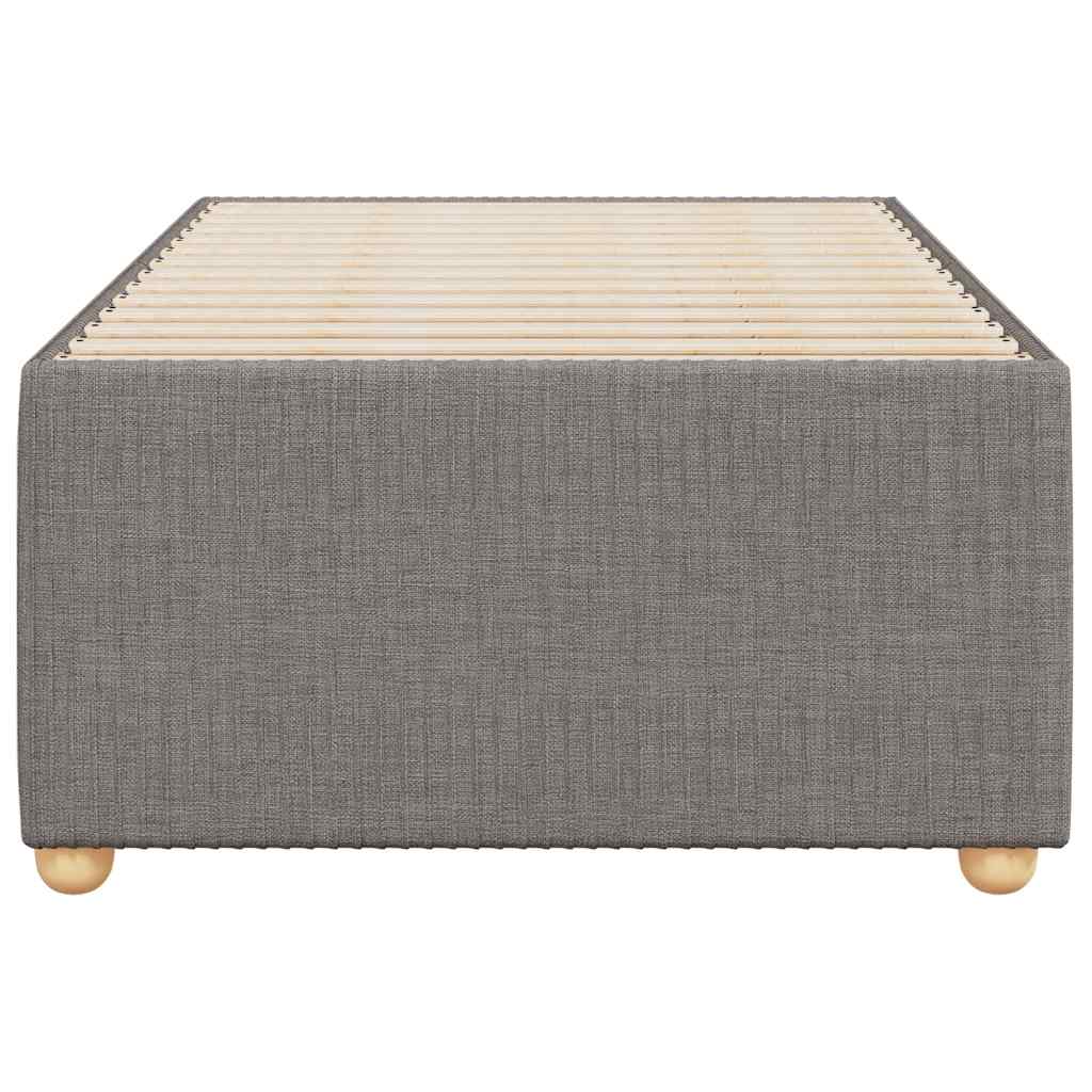 Estrutura cama sem colchão 90x200 cm tecido cinza-acastanhado