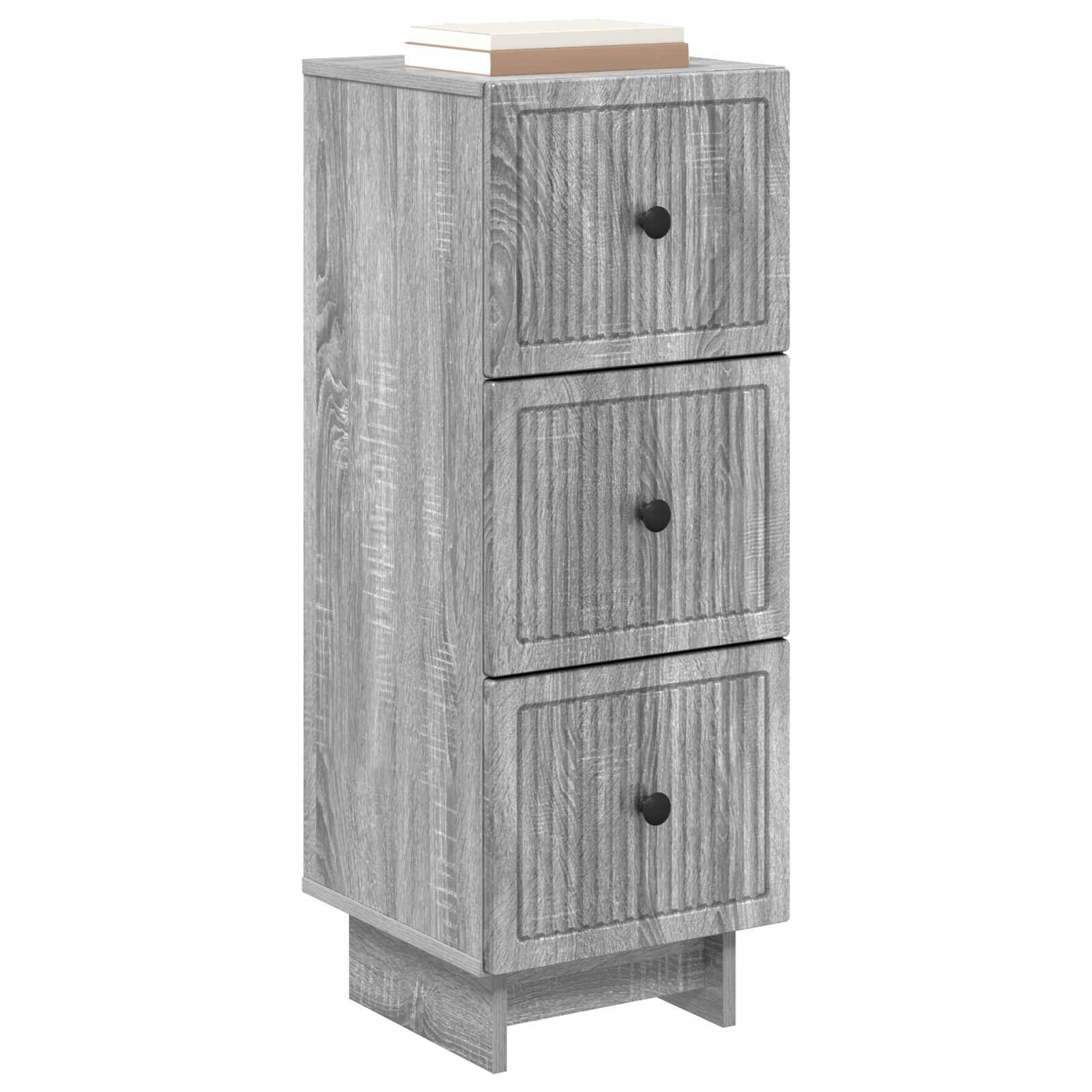 Gabinete de gavetas sonoma cinzento 33 x 34,5 x 90 cm