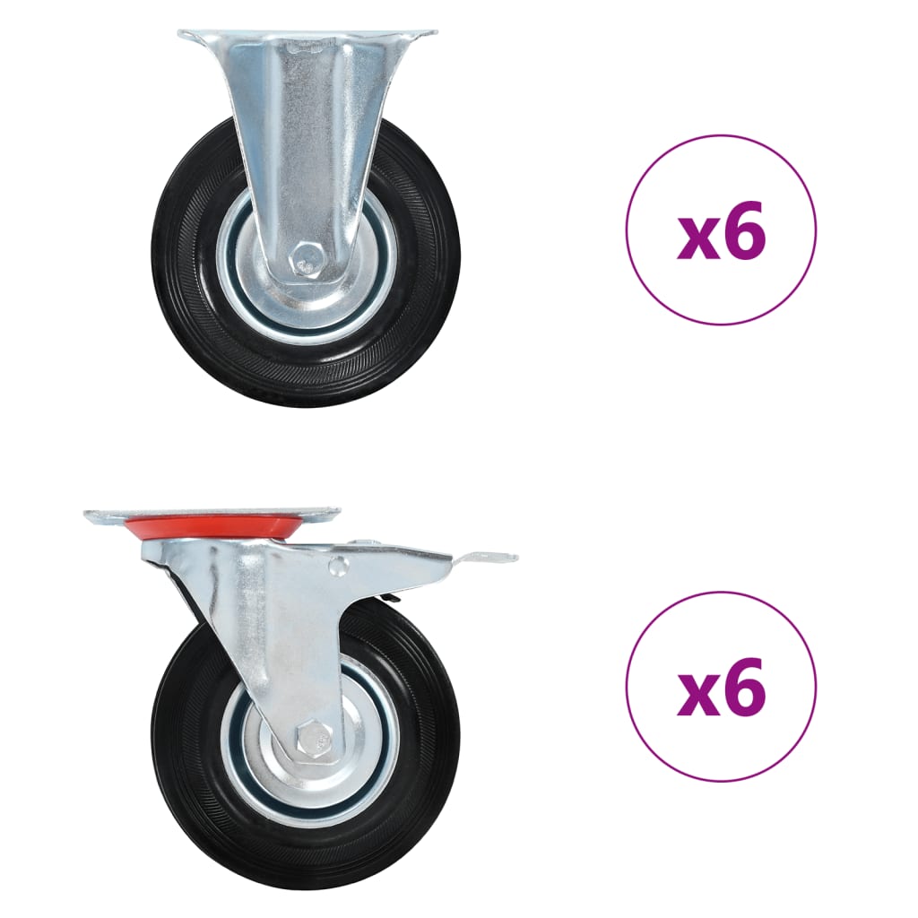 12 Pcs rodas 125 mm