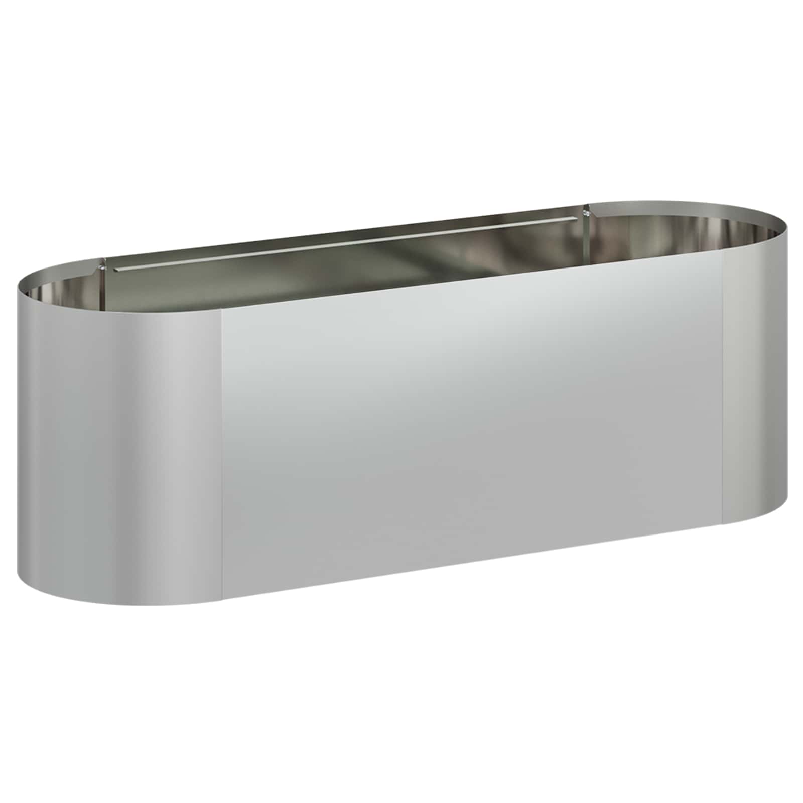Cama de jardim elevada aço galvanizado 120 x 40 x 40 cm