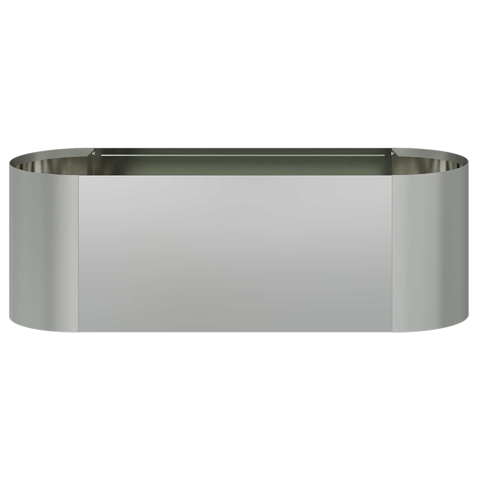 Cama de jardim elevada aço galvanizado 120 x 40 x 40 cm