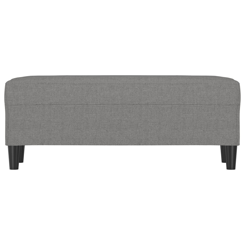 Banco 100x35x41 cm tecido cinza-escuro
