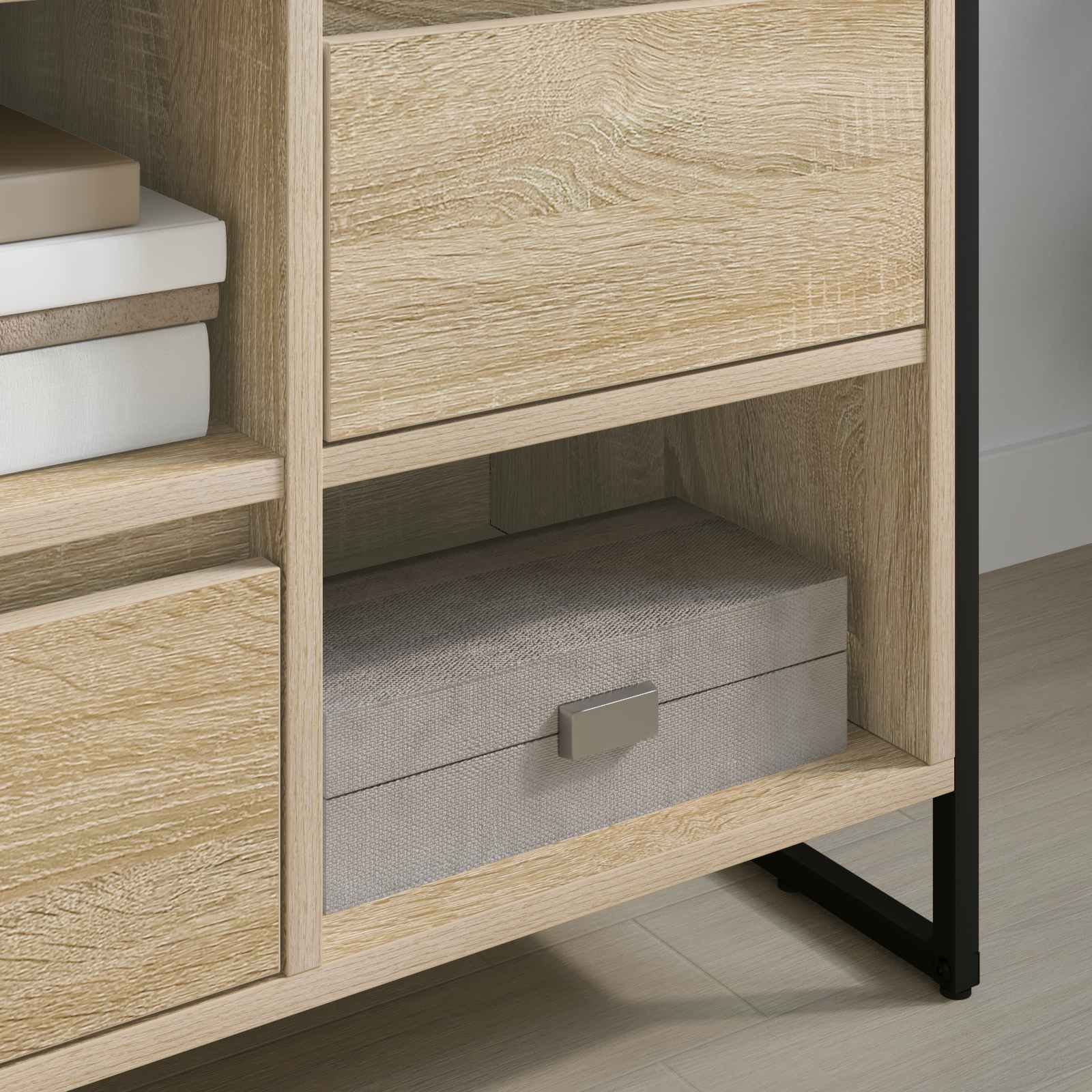 Gabinete para TV 100 x 36 x 49,5 cm sonoma derivados de madeira