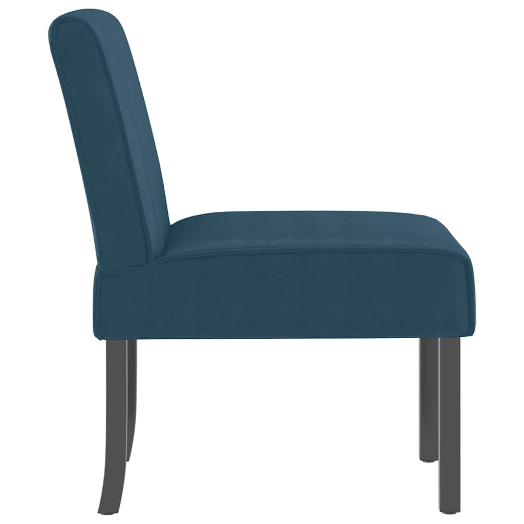 Cadeirão veludo azul