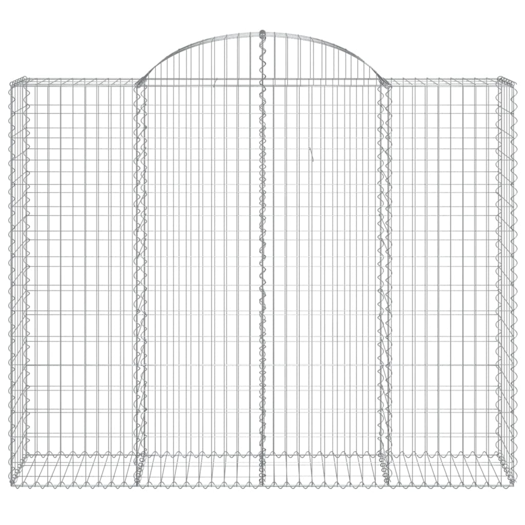 Cestos gabião arqueados 7pcs 200x50x160/180cm ferro galvanizado