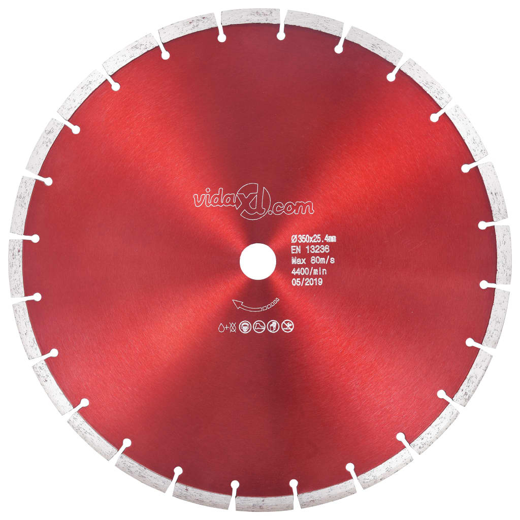 Disco de corte de diamante aço 350 mm