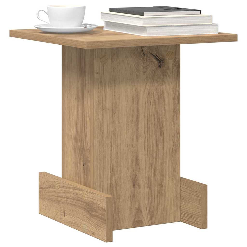 Mesa de apoio carvalho artesanal 35,5 x 35 x 40 cm