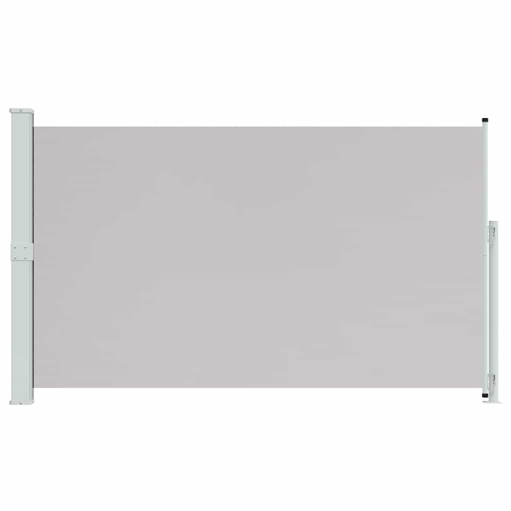 Toldo lateral retrátil para pátio 180x300 cm cinzento