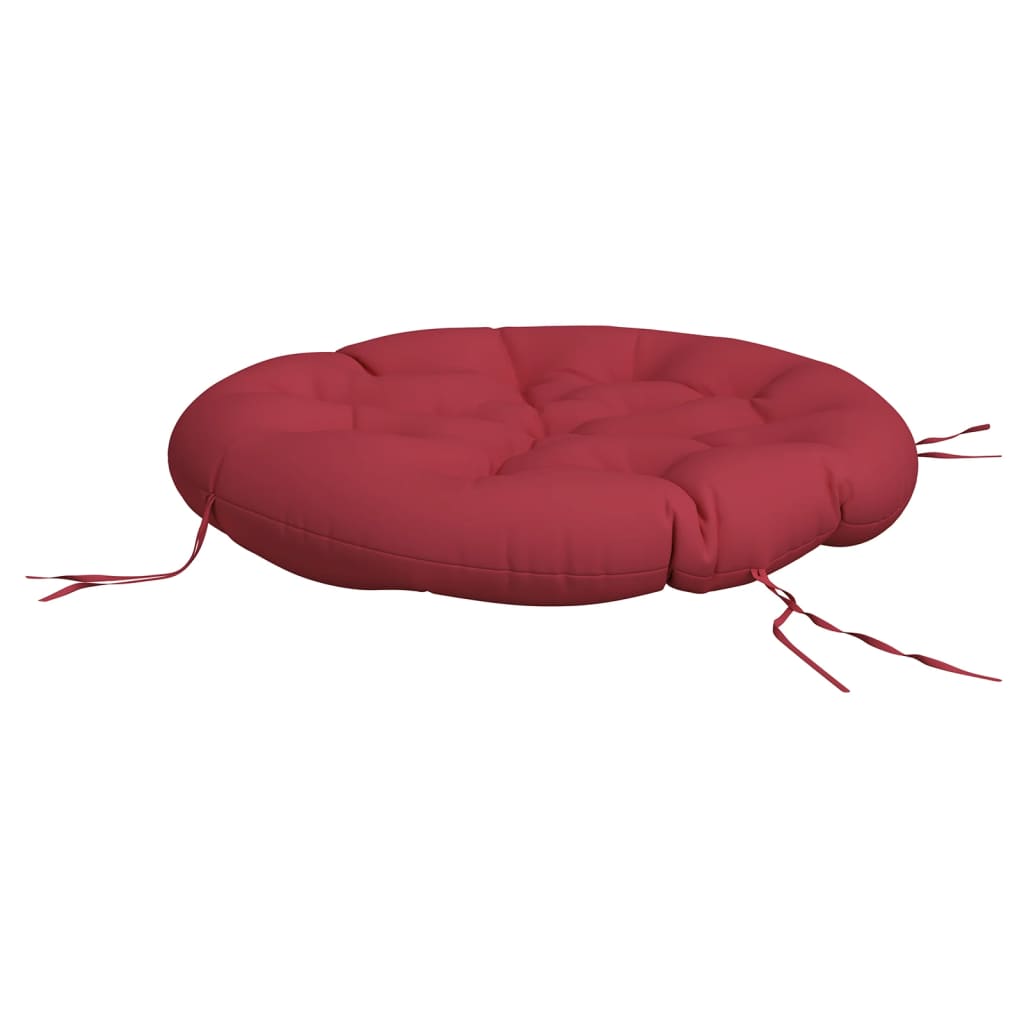 Almofadão redondo ø 100 x11 cm tecido oxford vermelho tinto
