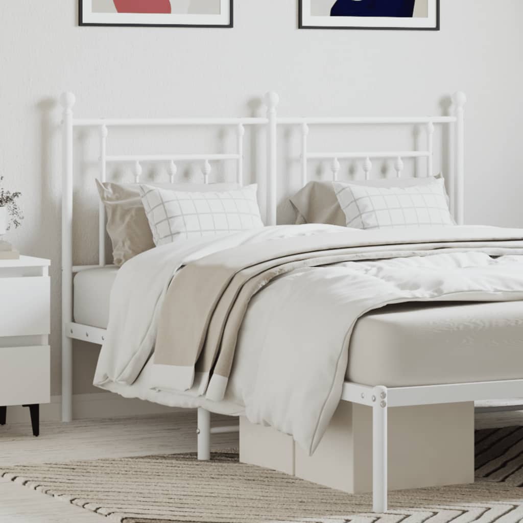 Cabeceira de substituição 150 cm metal branco
