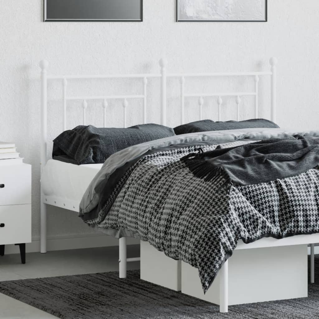 Cabeceira de substituição 150 cm metal branco